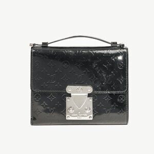 Louis Vuitton Anouchka PM Black Mini Monogram Glace Leather Wallet